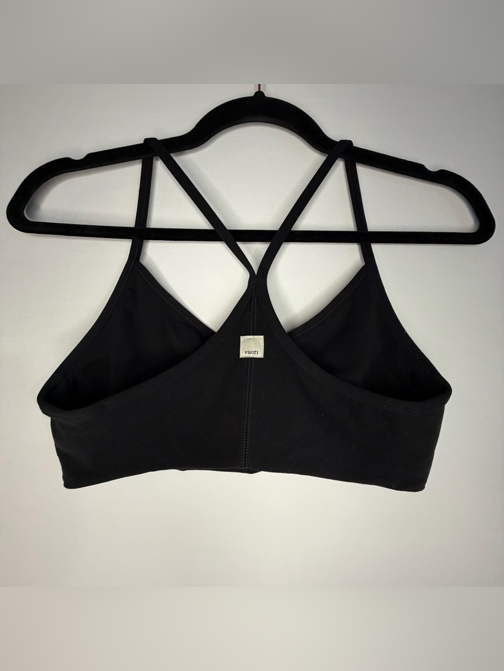 Vuori Unpadded Sports Bra Sz Small Black Solid